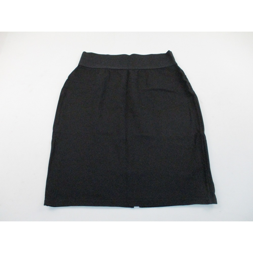 Calvin Klein Women's Skirt Size XL Black Mid Rise Knee Length Stretch